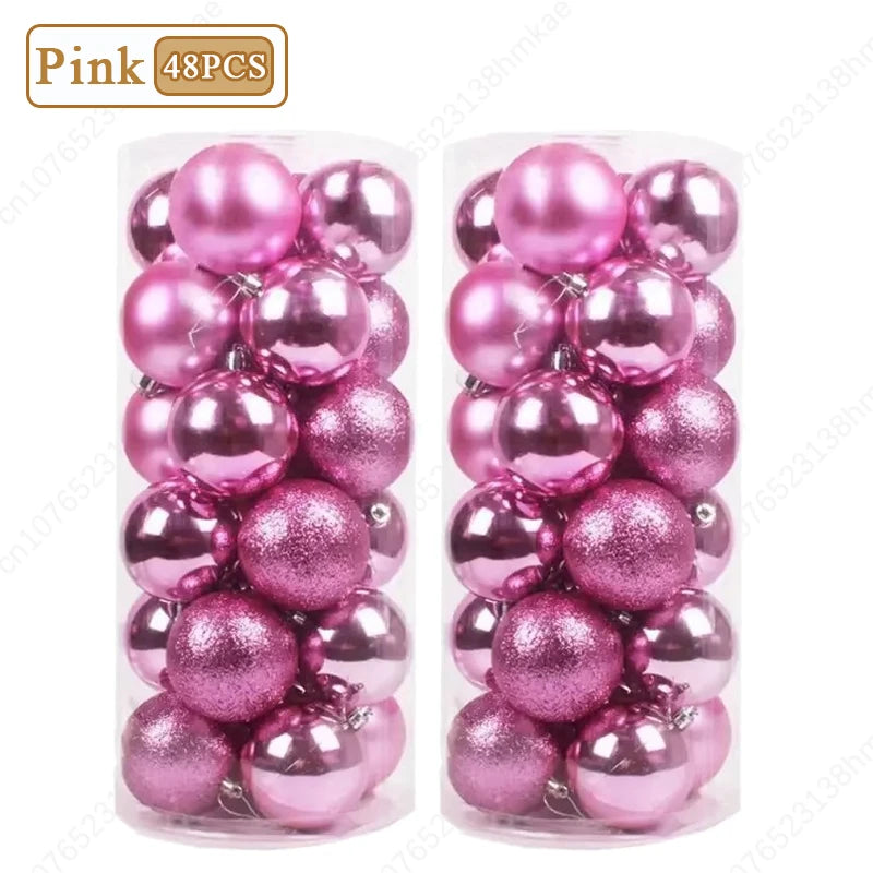 24-Pack Shatterproof Christmas Ball Ornaments | Multicolor Baubles