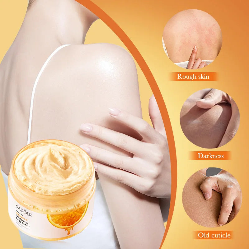 SADOER Vitamin C Body Scrub – Brightening Exfoliating Cream