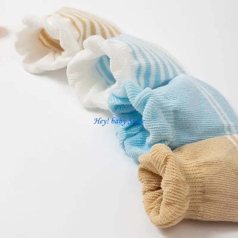 Newborn Baby Mittens & Socks 4-Pack | Soft Cotton 0–12 Mo
