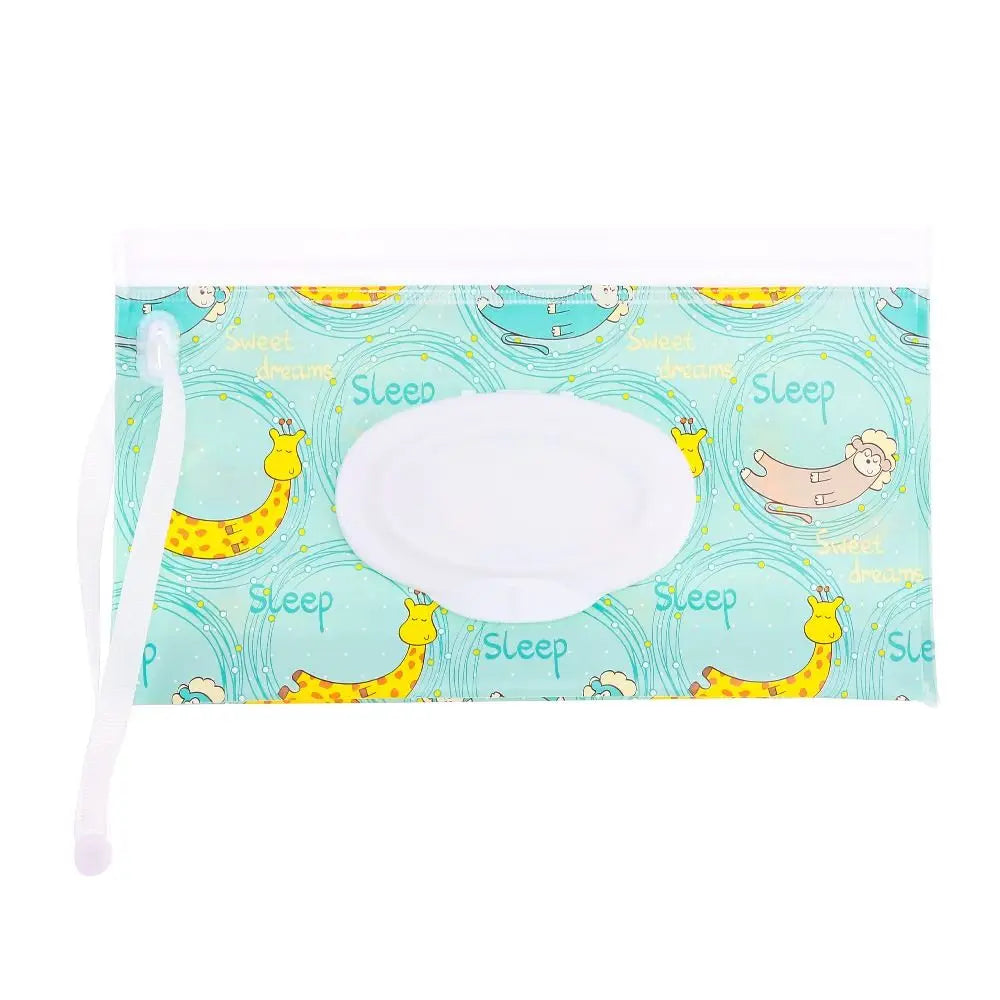EVA Refillable Baby Wipes Pouch | Flip Cover Snap-Strap Holder