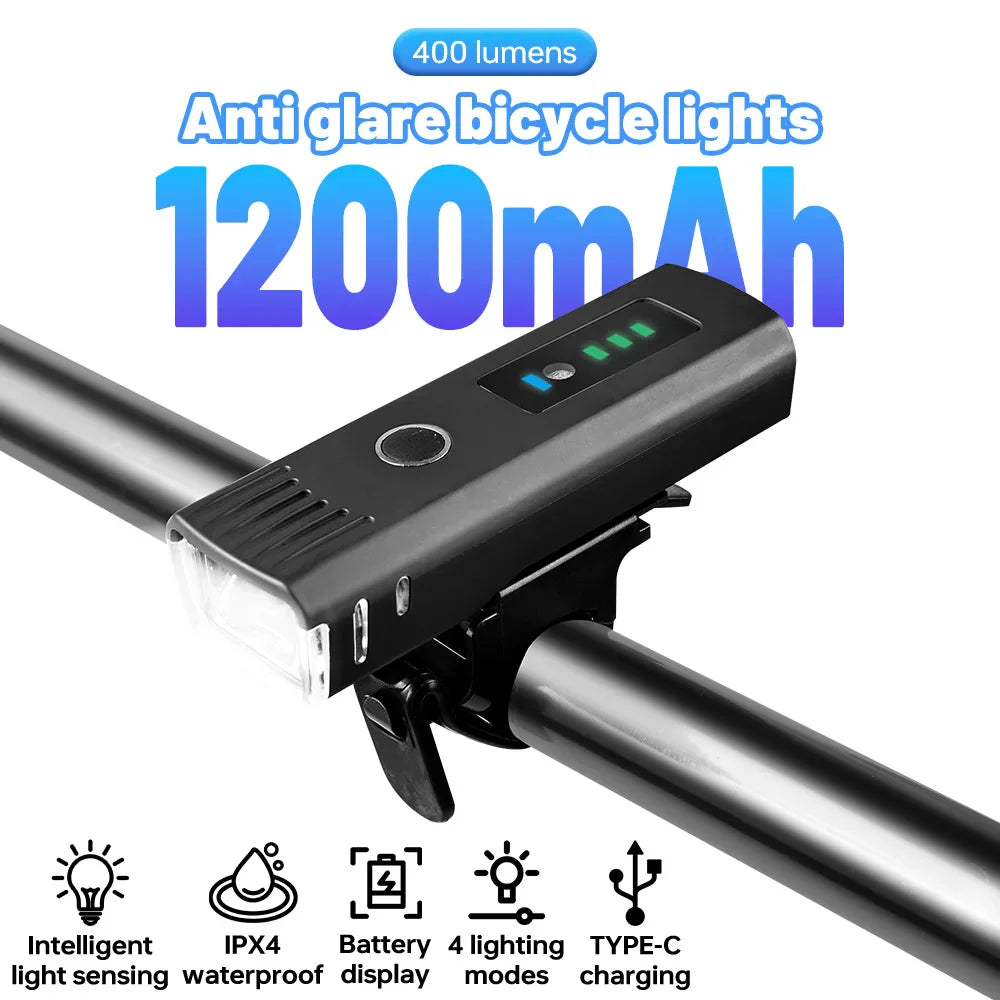 X-Tiger 400 Lumen USB Rechargeable Bike Front Light | IPX5
