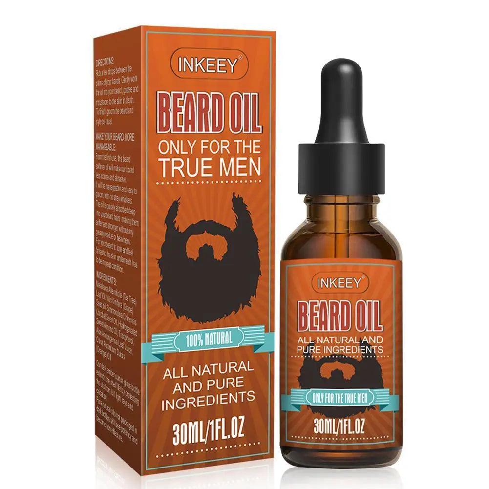 Beard Growth Oil Serum for Men – Soften, Strengthen & Nourish 30ml Peaceful Pleasures Health and Wellness Default Title