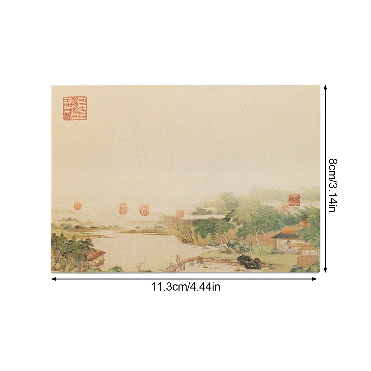 Chinese Painting Style Notes For Journal Decorating 80 Sheets Scenery Notes Oriental Art Diy Decoration Paper For Planner Notes Peaceful Pleasures Health and Wellness
