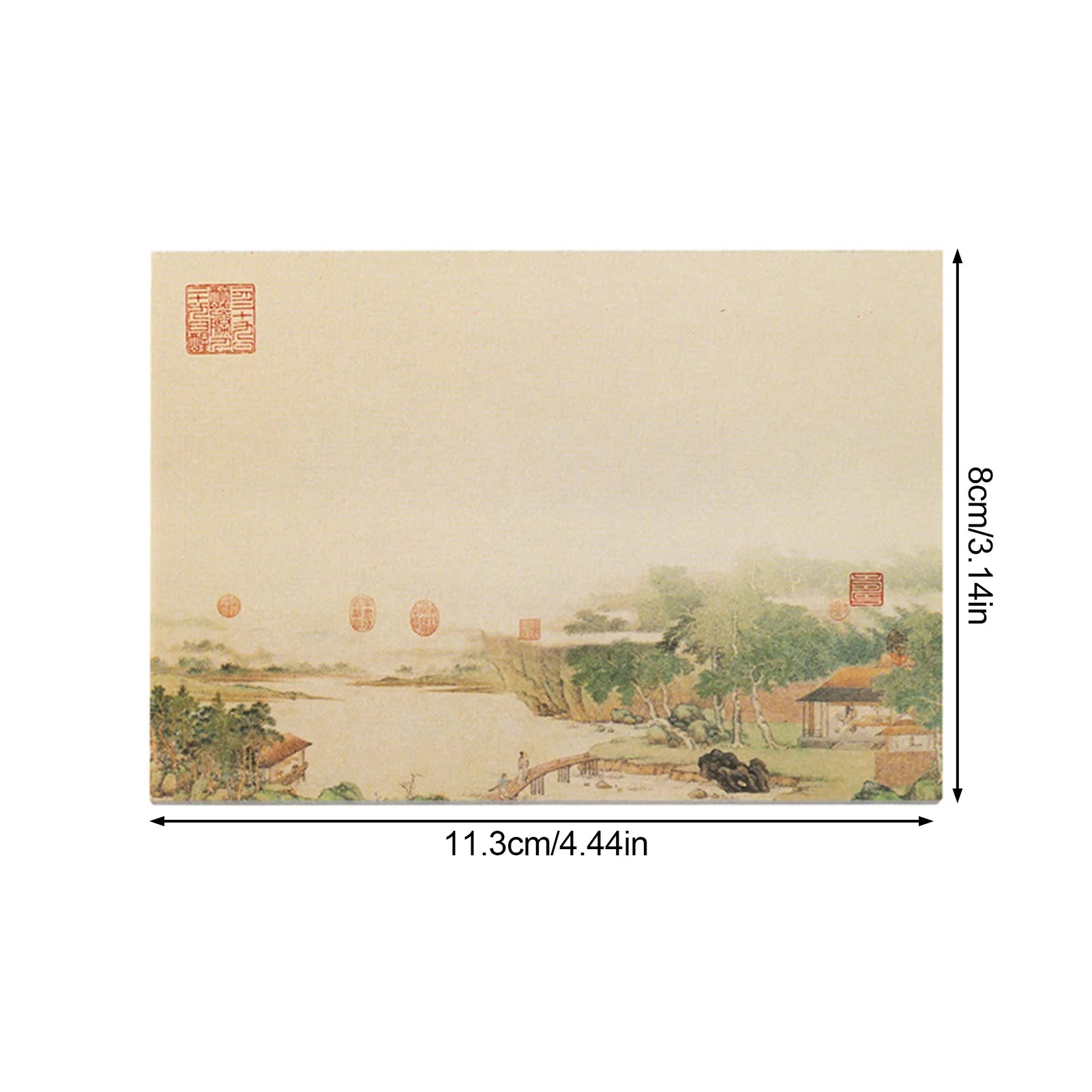 Chinese Painting Style Notes For Journal Decorating 80 Sheets Scenery Notes Oriental Art Diy Decoration Paper For Planner Notes Peaceful Pleasures Health and Wellness