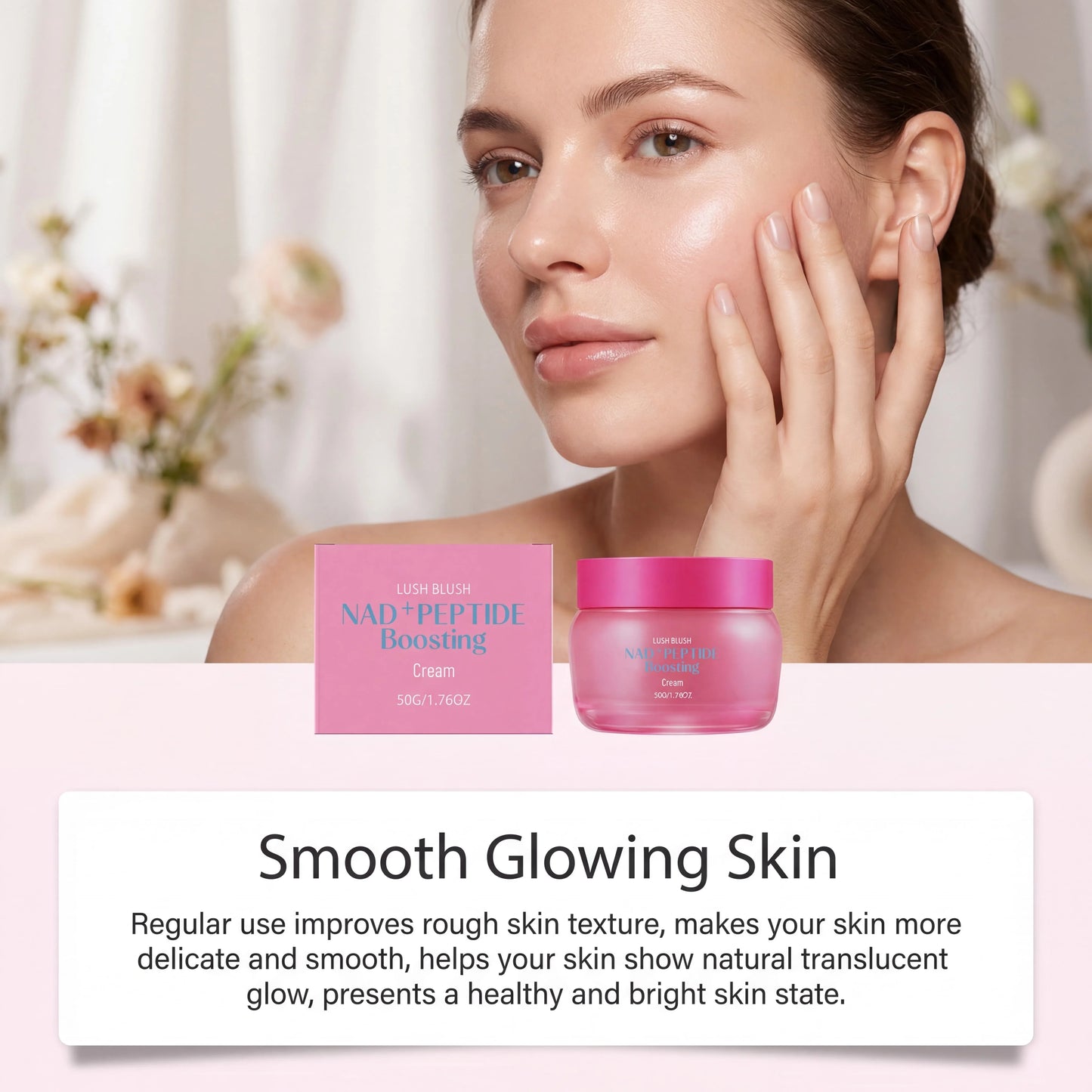 NAD+ Peptide Face Cream | Hydrating Moisturizer, All Skin Types