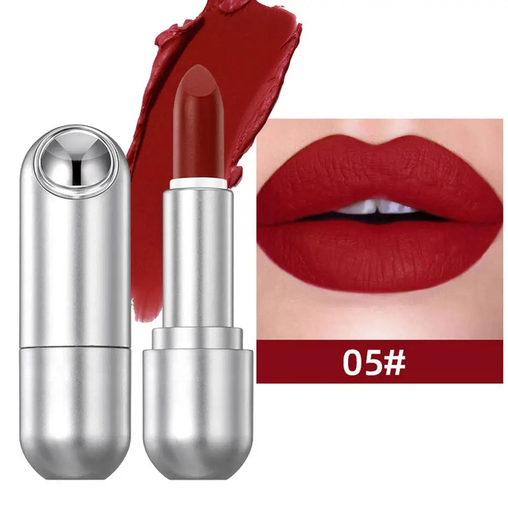 Waterproof Matte Lipstick – Long-Lasting Velvet Nude & Bold Shades