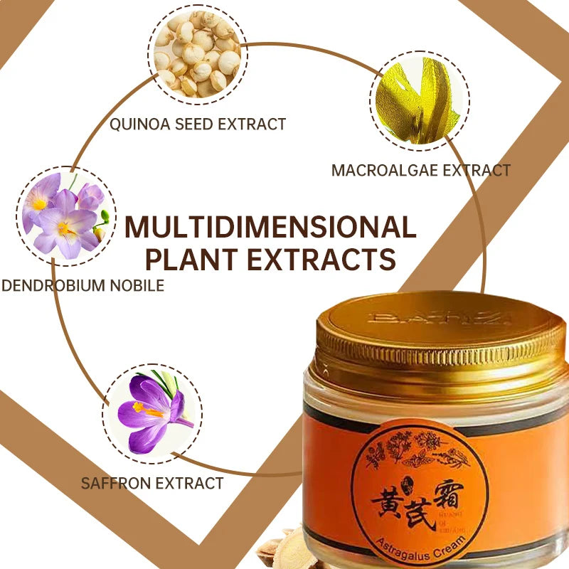 Chinese Astragalus Moisturizing Cream Improves Dry,Lightening Brighten Tender Skin Peaceful Pleasures Health and Wellness