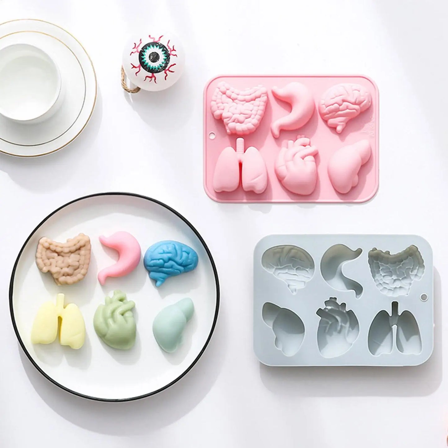 Halloween 3D Organ Silicone Mold – Chocolate, Candy & Ice Tray