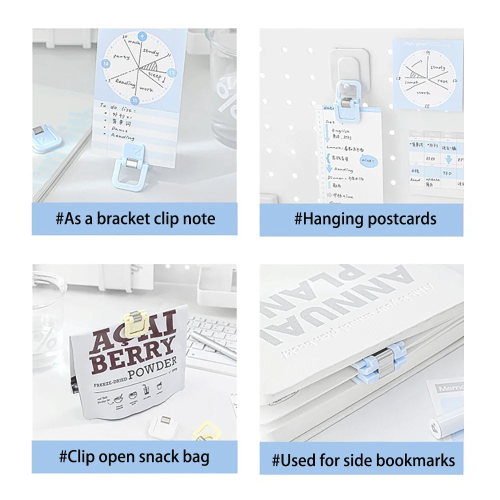 Cube Shaped Clip Multifunctional Mini Notes Receipts Student Papers