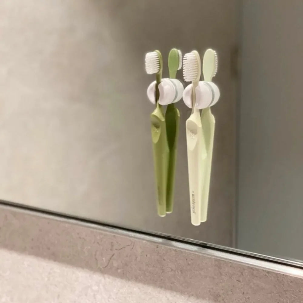 1/5 Bathroom Accessories PCS Toothbrush Holder Suction Cup Multi-Function Hook Wall Storage Bathrooms Shower Organizer Supplies Peaceful Pleasures Health and Wellness