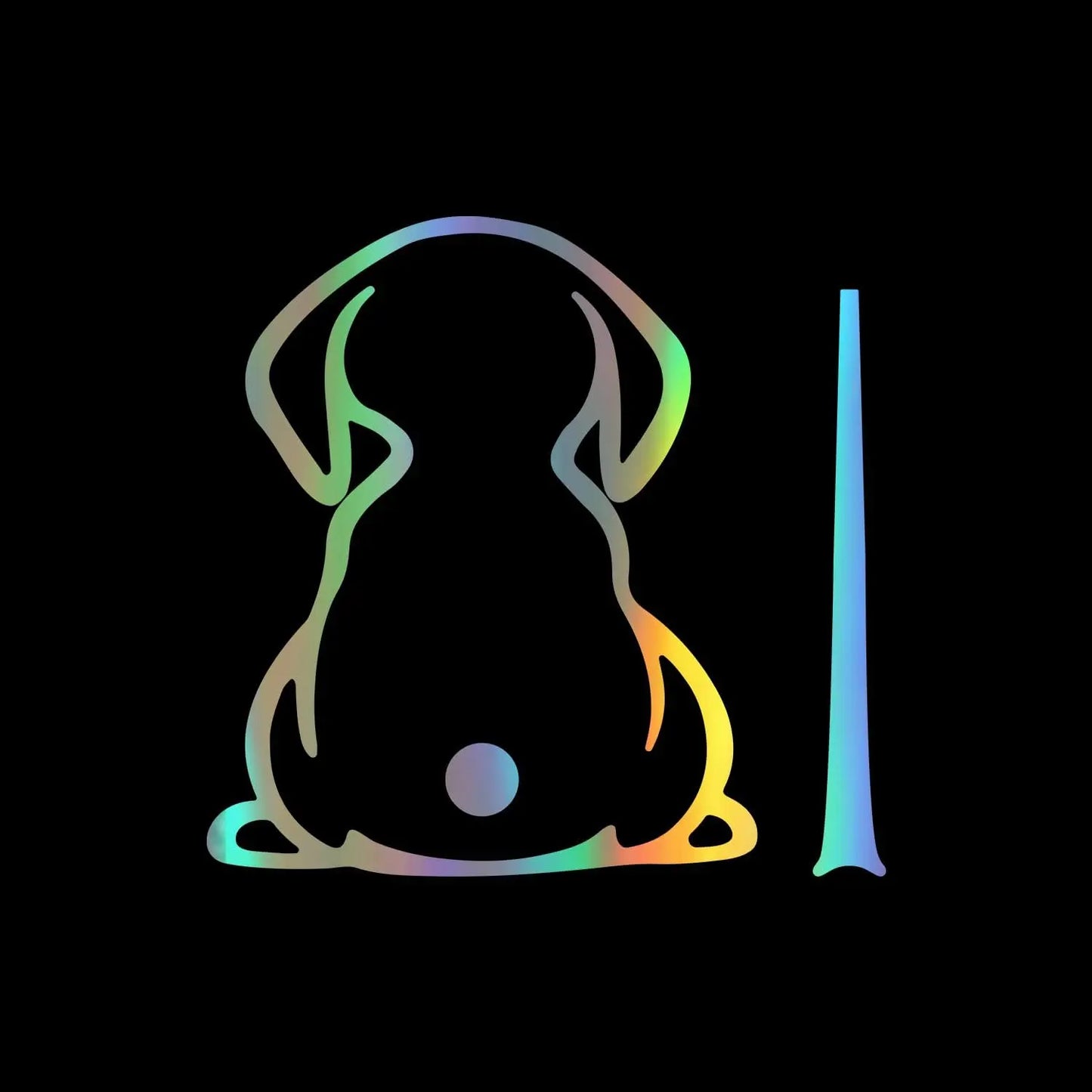Dog Decals,Waterproof Rear Wiper Decal Funny Dog Moving Tail Stickers for Car Windshield Wiper Decal Vinyl Dog Stickers Peaceful Pleasures Health and Wellness colourful