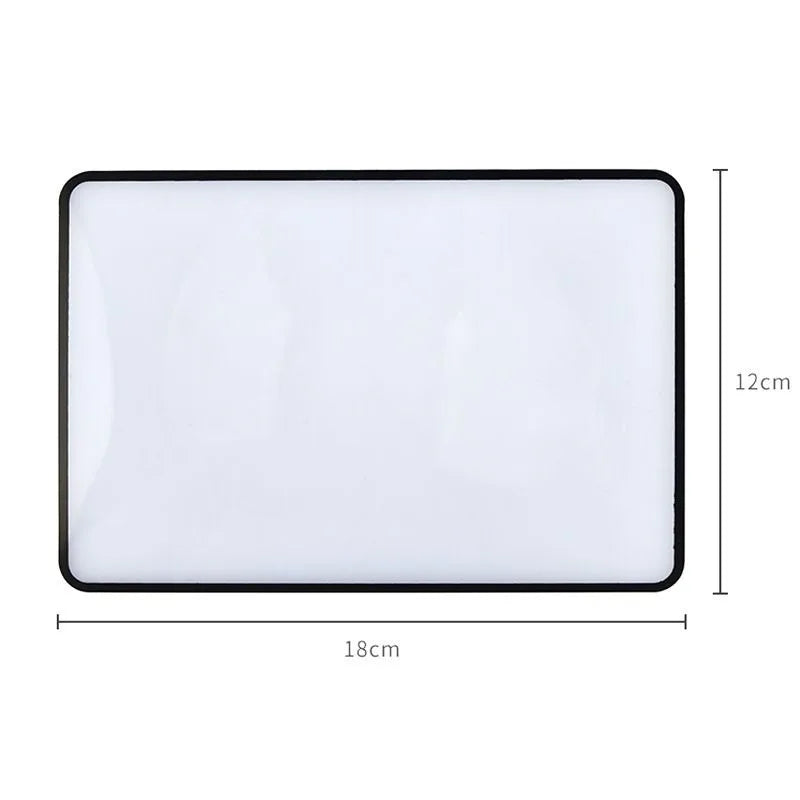 3X Full Page Magnifier Large PVC Reading Lens Portable Pocket