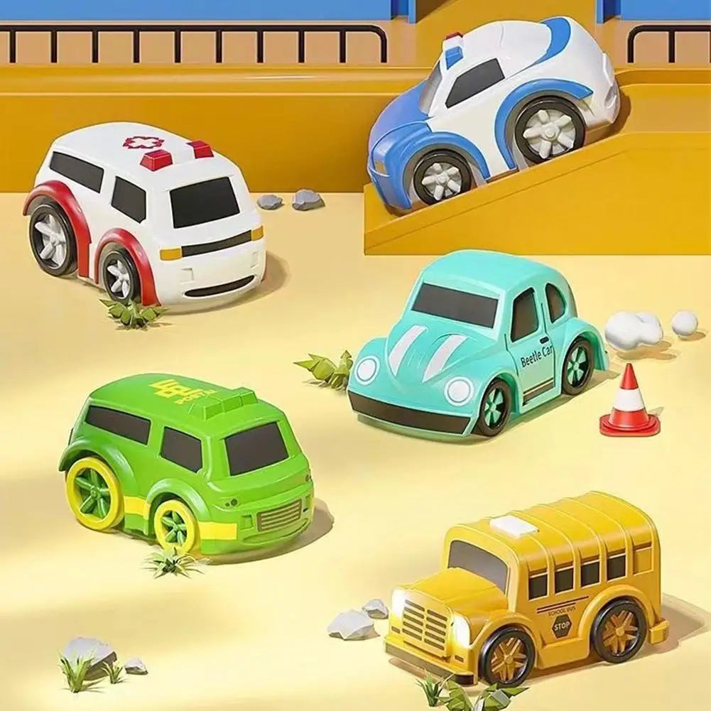 Kids Mechanical Racing Car Track Toy – Battery-Free Brain Game Car Track Toy Set Peaceful Pleasures Health and Wellness