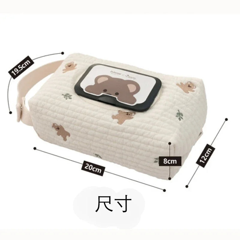 Baby Wet Wipes Case | Hanging Cloth Tissue Pouch & Dispenser