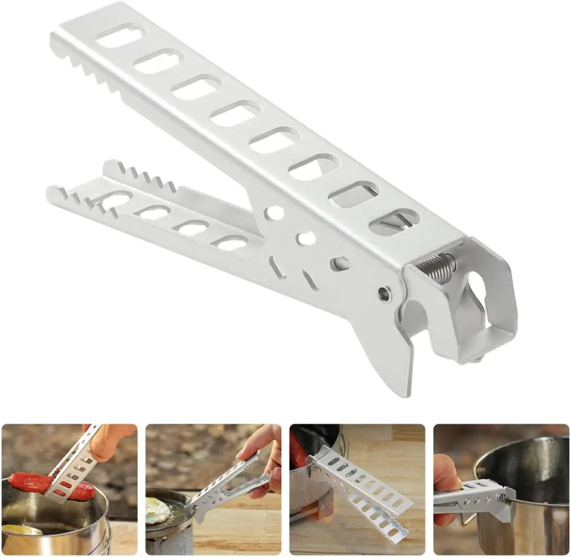 Anti-hot Alloy Pot Clip Bowl Gripper Pot Food Clamp Kitchen Bowl Dish Pan Anti-Scalding Clip Kitchen Accessories Pot Holder Peaceful Pleasures Health and Wellness