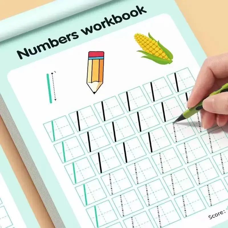 Workbook Tracing Numbers 0-100 Handwriting Textbook Learning Math