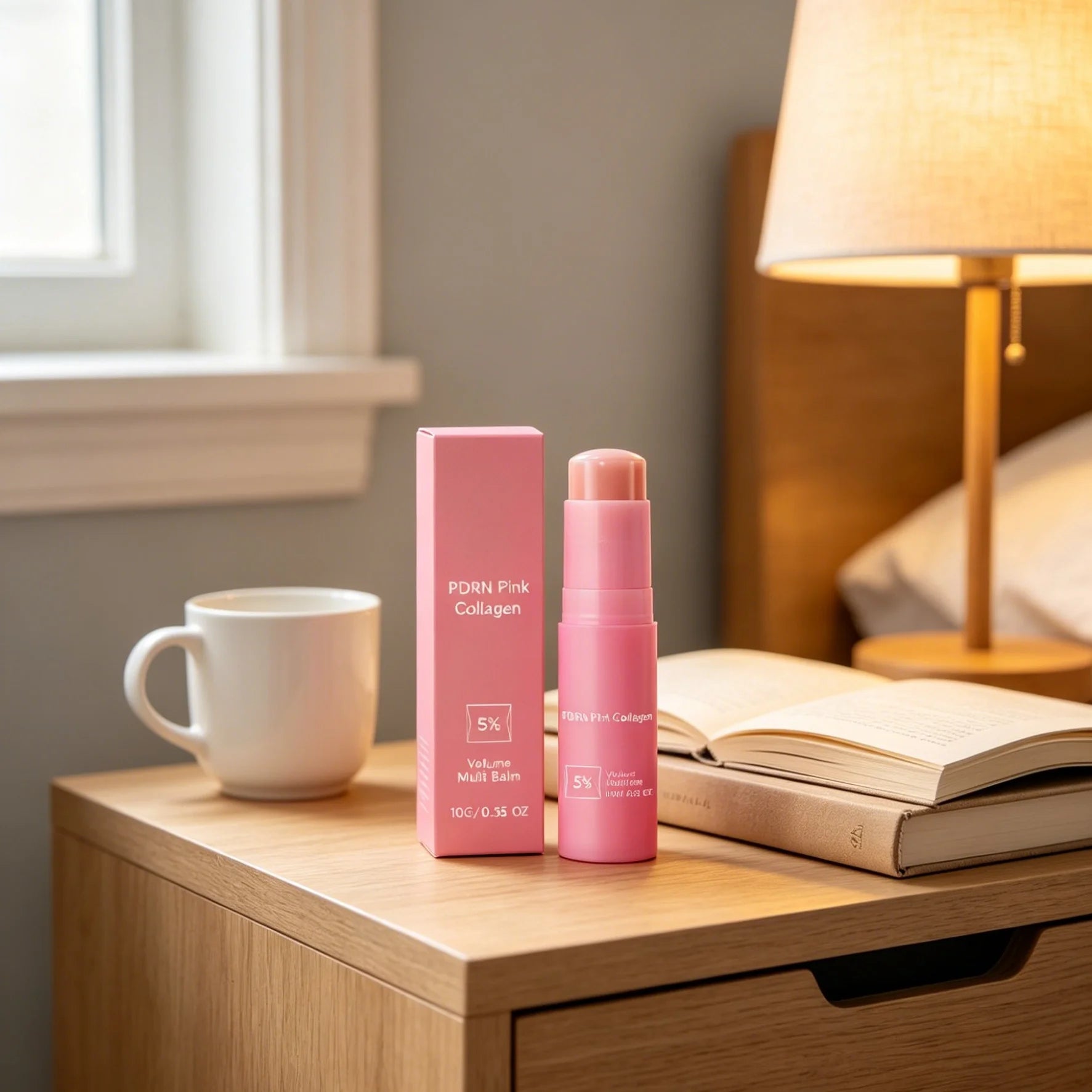 PDRN Pink Collagen Balm Stick – Moisturizing & Firming 10g Collagen Cream Stick Peaceful Pleasures Health and Wellness
