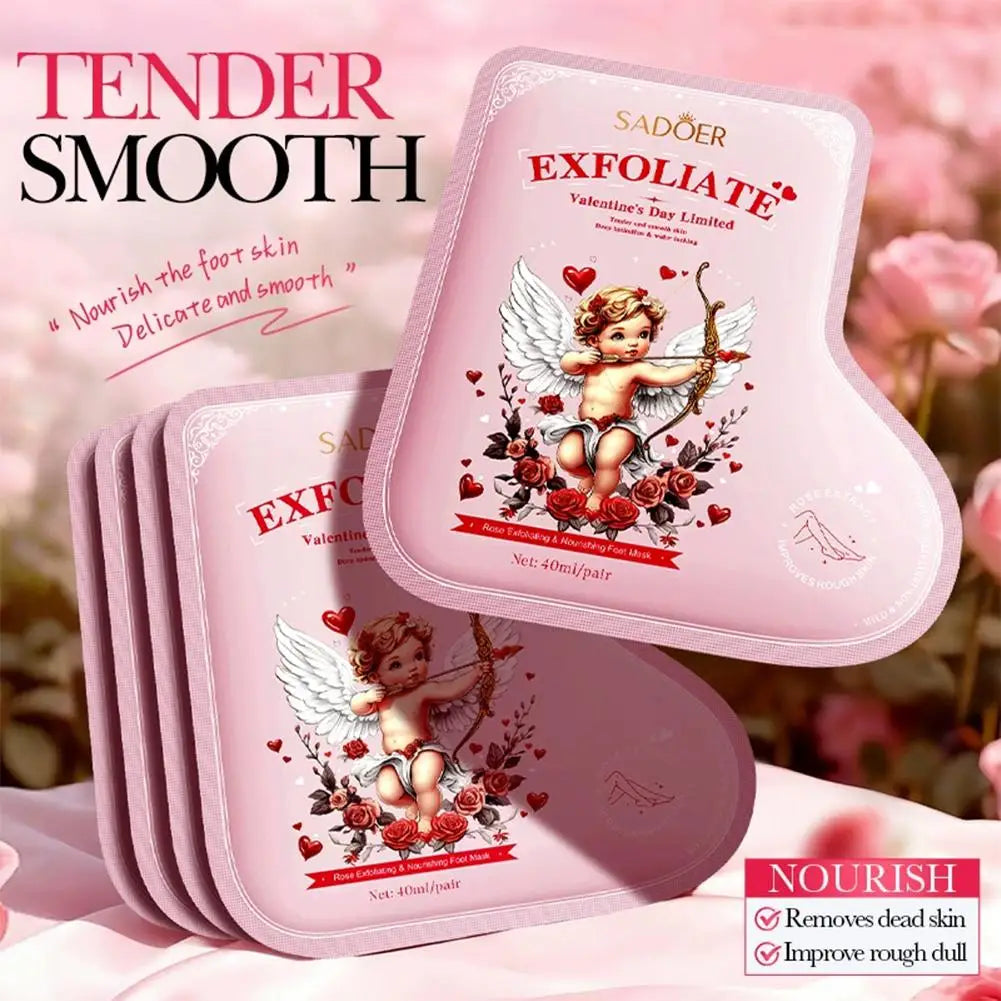 Rose Exfoliating Foot Mask – Moisturizing & Smoothing Socks