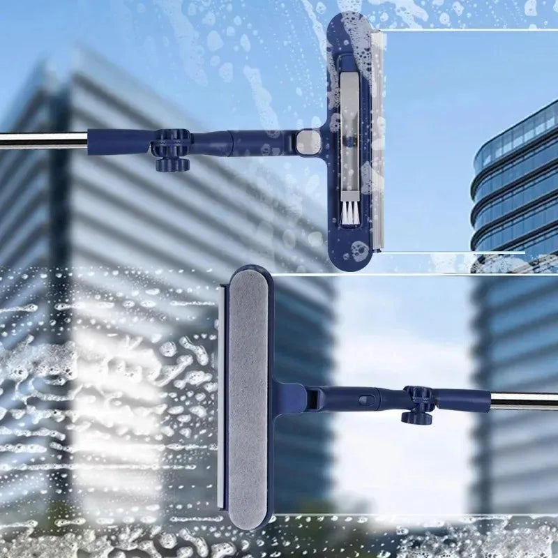 Double-Sided High-Rise Window Cleaner 120cm Squeegee Tool