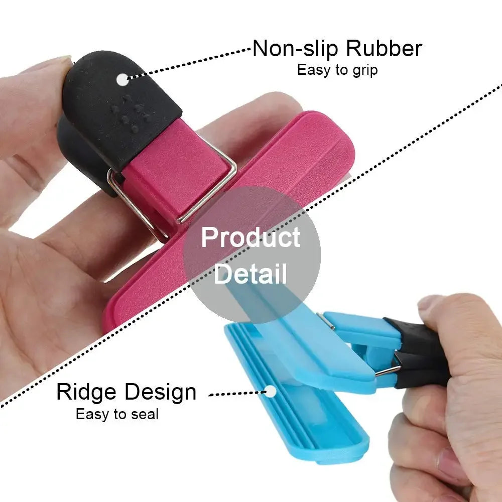 Large Chip Bag Clips Plastic Assorted Sizes Food Bag Clips Tight Seal Grip Food Clips for Coffee Bread Bags Peaceful Pleasures Health and Wellness