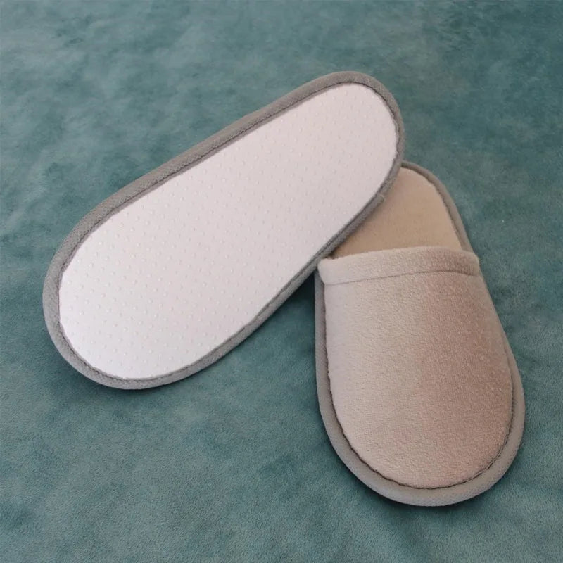 Kids Disposable Cartoon Slippers 5 Pairs | Non-Slip Indoor