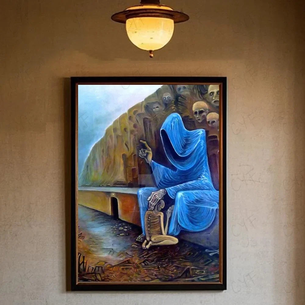 Zdzislaw Beksinski Surrealism Canvas Art Print | Wall Decor