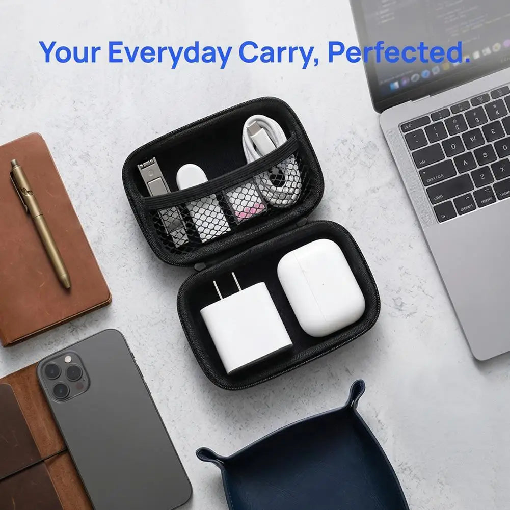 Portable Earphone & Cable Organizer Pouch | Multi-Size Tech Bag