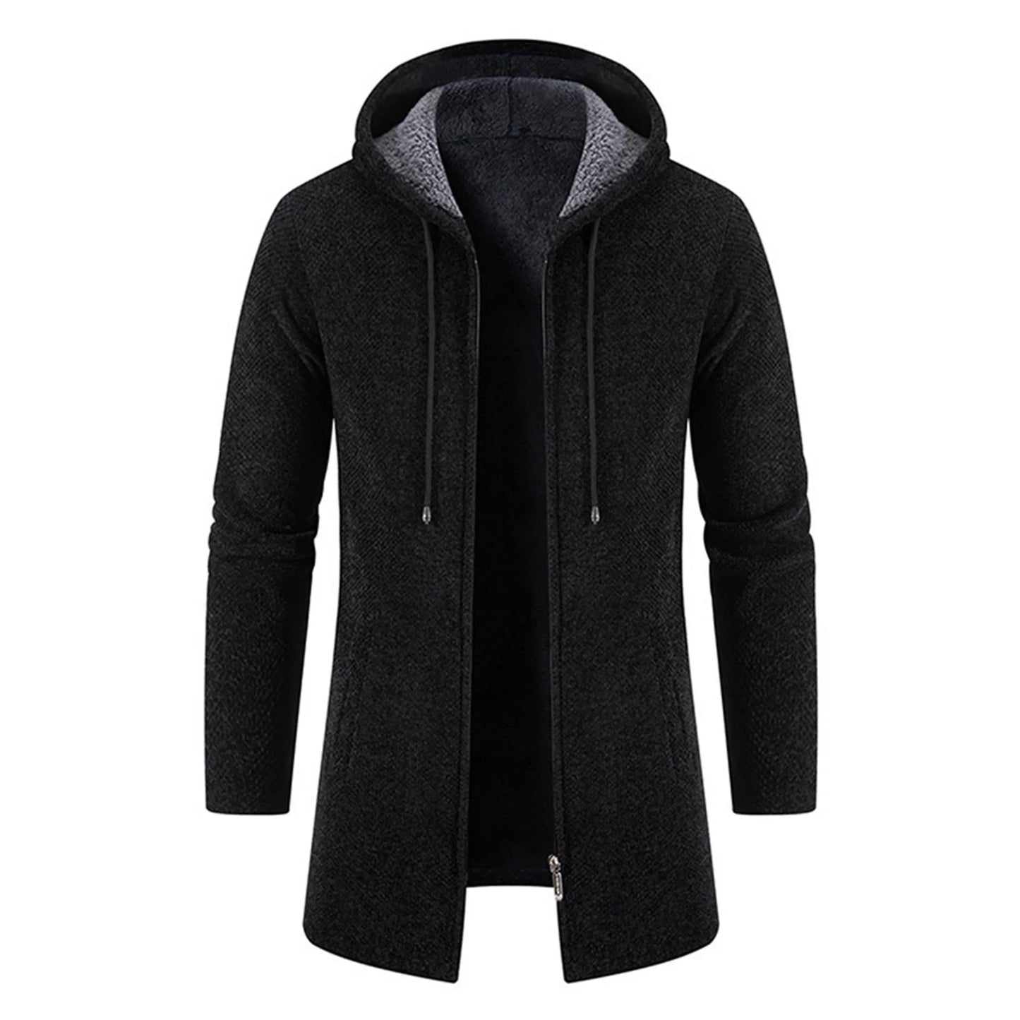 Men Casual Winter Jacket with Adjustable Drawstring and Pocket Design for Winter Shopping Dating Party Peaceful Pleasures Health and Wellness Black 4XL
