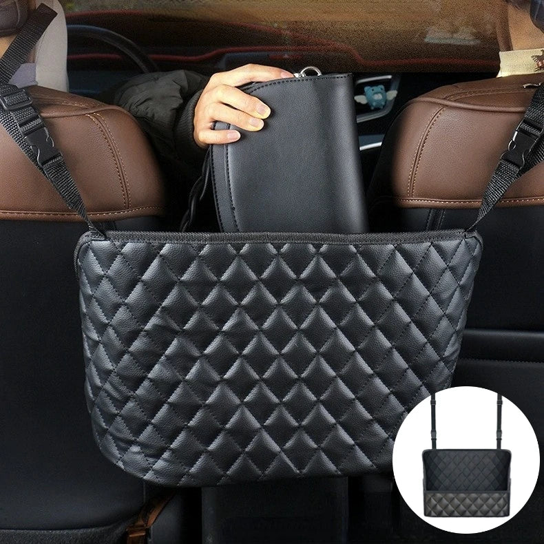 PU Leather Car Seat Gap Organizer – Between Seat Storage Bag