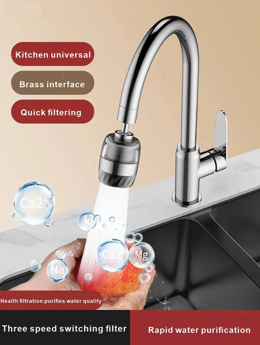 3-Mode Kitchen Faucet Spray Extender | Water-Saving Steel Faucet Spray Extender Oasis Select