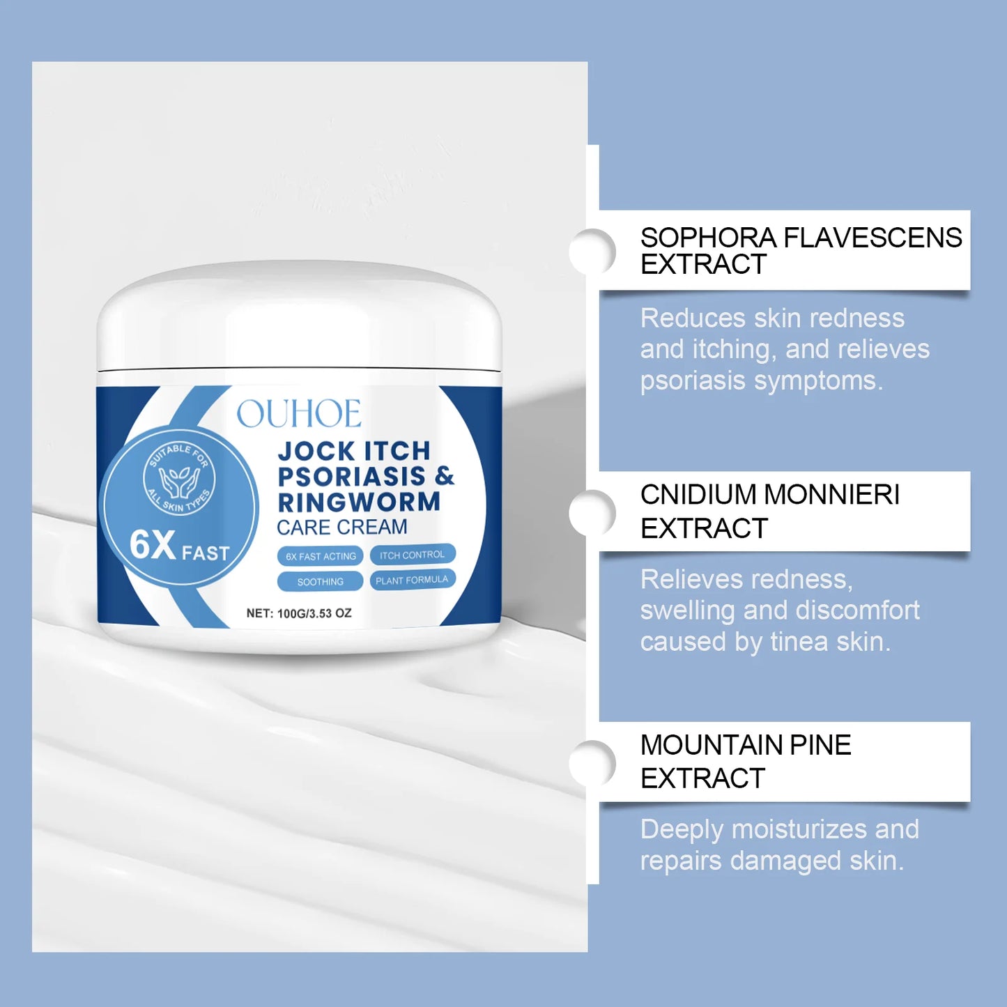 OUHOE Repair Cream – Body Moisturizer for Dry & Rough Skin