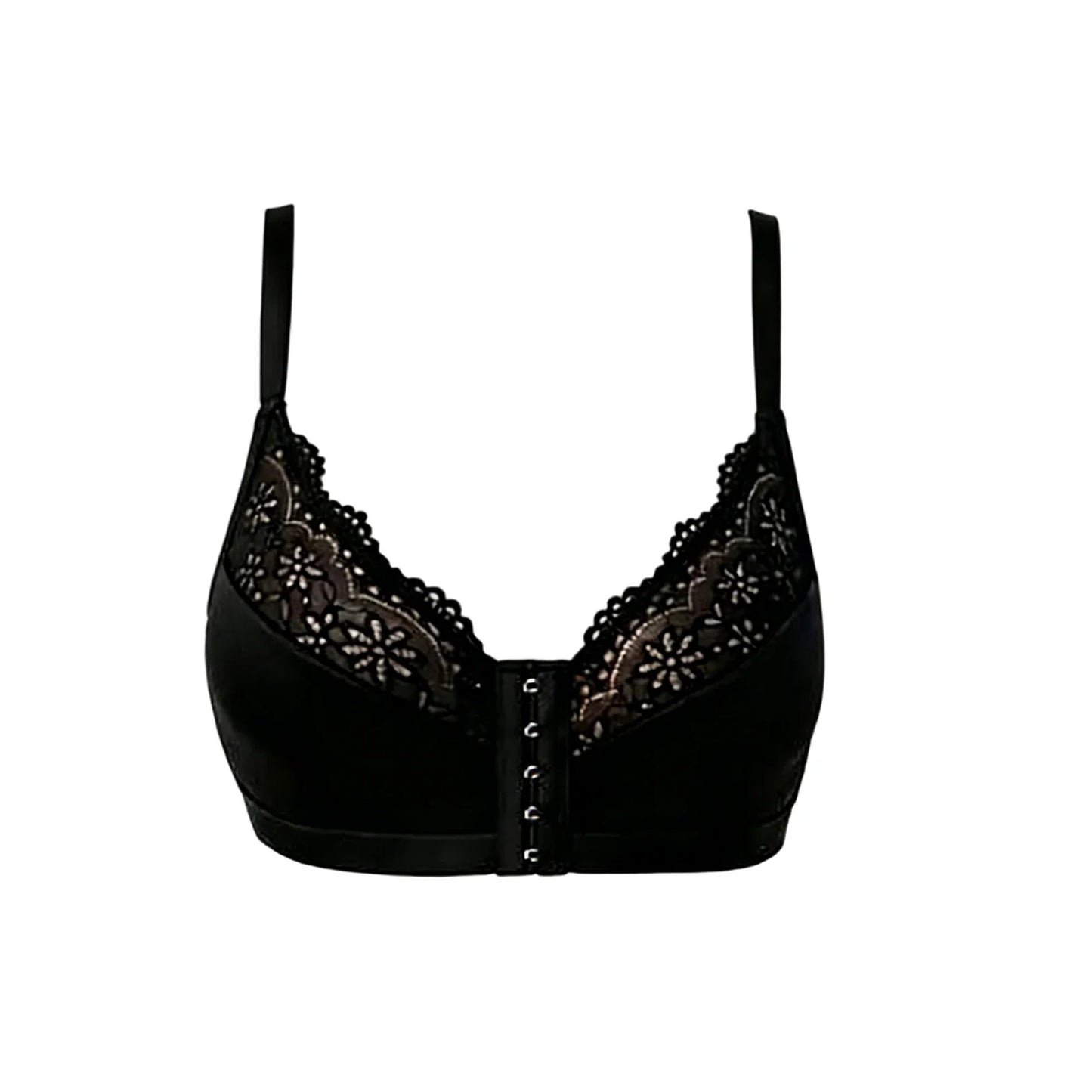 Lace Front Clasp Wire-Free Push-Up Bra | Everyday Comfort