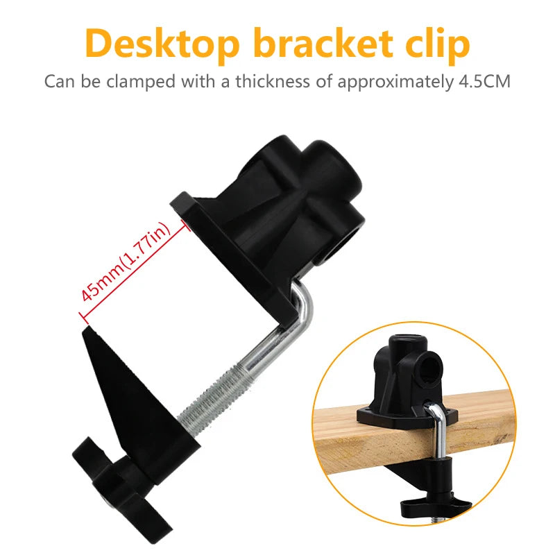 Universal Metal Cantilever Bracket Clamp for Mic & Desk Lamp Stand Bracket Clamp Peaceful Pleasures Health and Wellness