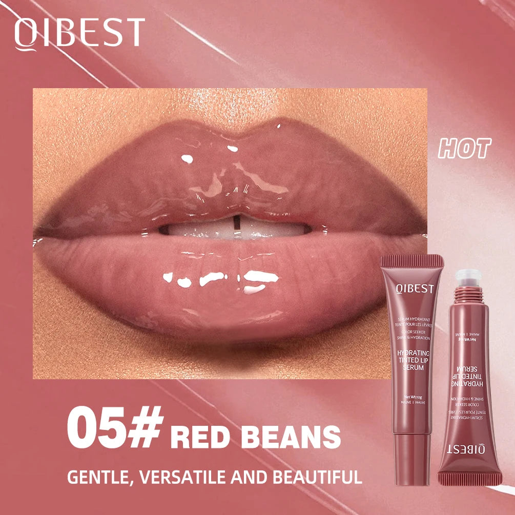 QBIEST Moisturizing Lip Glaze Colored Lipstick Glass Makeup Crystal Lip Balm Lipgloss Jelly Lip Color Long Lasting Lip Cosmetics Peaceful Pleasures Health and Wellness 05