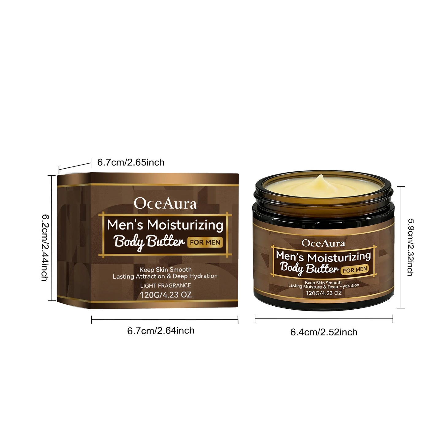 Men's Body Butter – Deep Hydrating Cream for Dry Skin