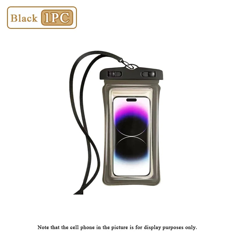 Waterproof Phone Pouch – Air Cushion Float & Touch Screen | 1–20 Pack