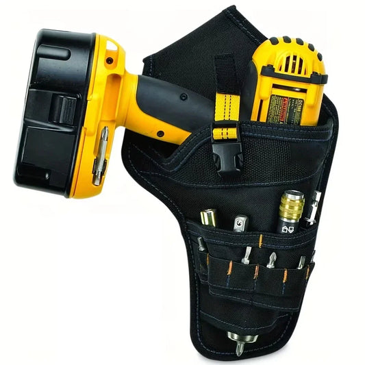 Multi-functional Waterproof Drill Holster Waist Tool Bag Power Tool Holster Cordless Drill Holster For Wrench Hammer Screwdriver Peaceful Pleasures Health and Wellness
