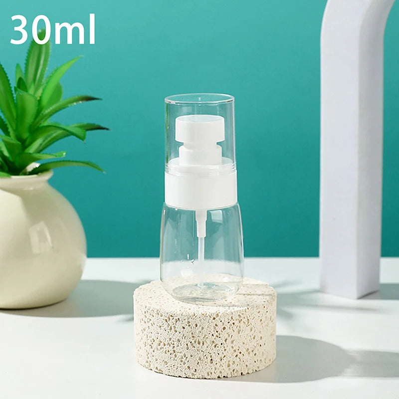 30ml/60ml/100ml Fine Mist Spray Bottle Plastic Bottl Lotion Pump Travel Perfume Water Bottles Refill Peaceful Pleasures Health and Wellness 30ml Transparent