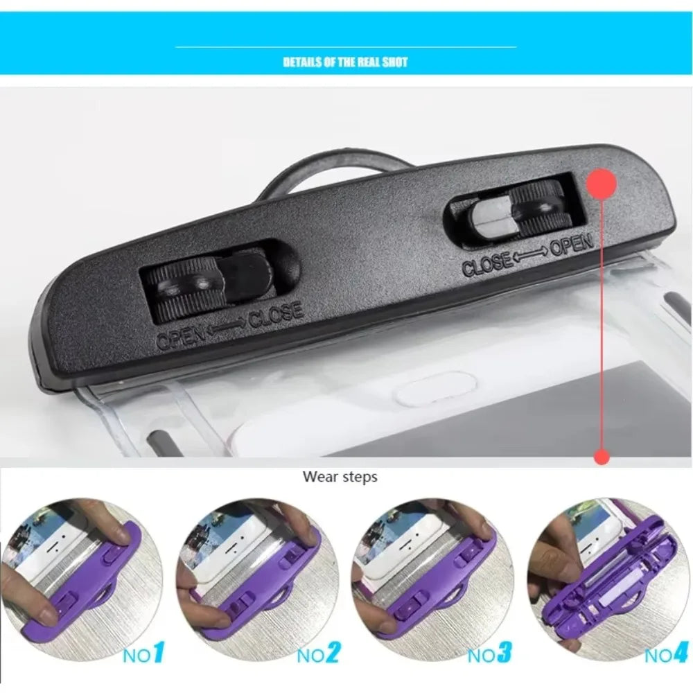 Waterproof Phone Pouch Touchscreen Dry Bag | Swimming