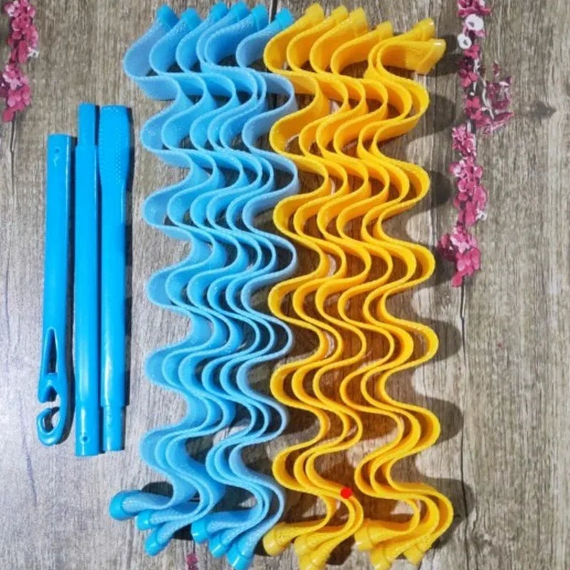 2sets DIY Hairstyle Portable Beauty Makeup Hair Styling Tools 24PCS Durable Roller Sticks Magic Hair Curler 25 30 45 50 65CM Peaceful Pleasures Health and Wellness