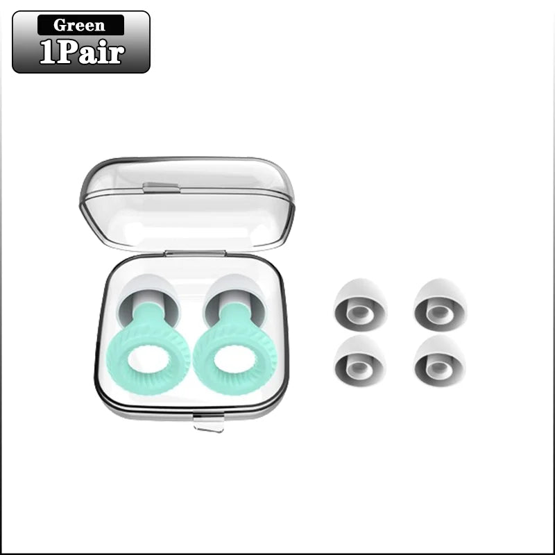 20 Pairs Silicone Noise Blocking Earplugs for Sleep & Study