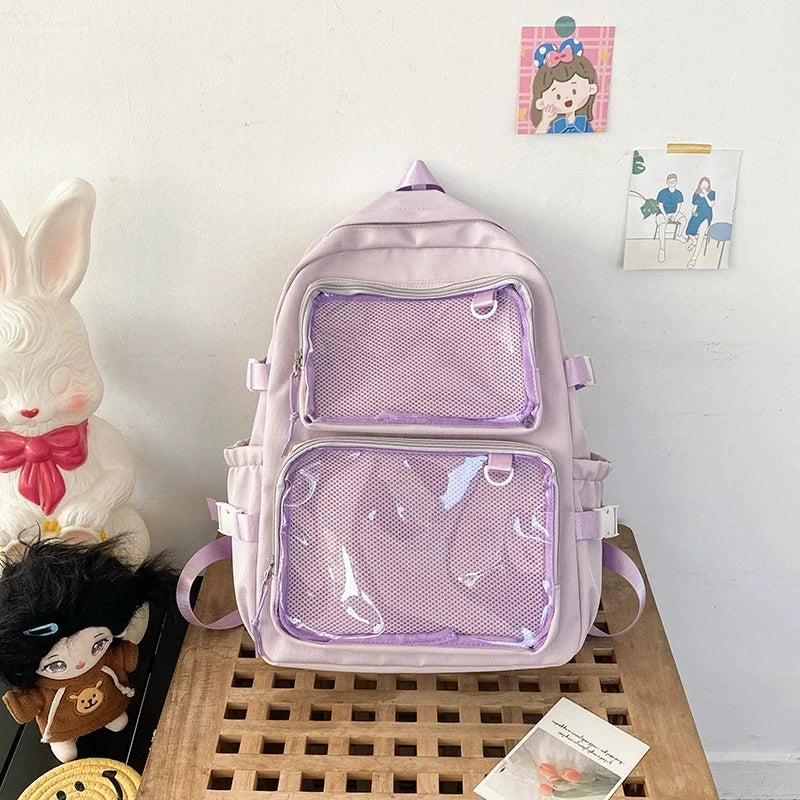 Japanese Ita Bag Transparent Backpack | Anime Pin Display