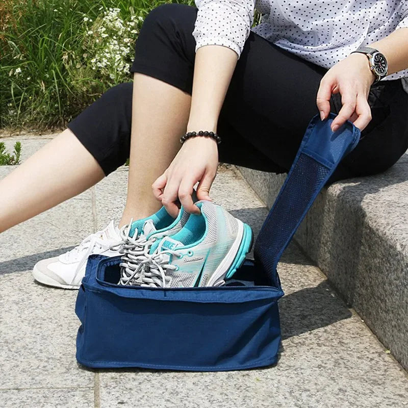Foldable Sneaker Bag – Portable Waterproof Shoe Organizer