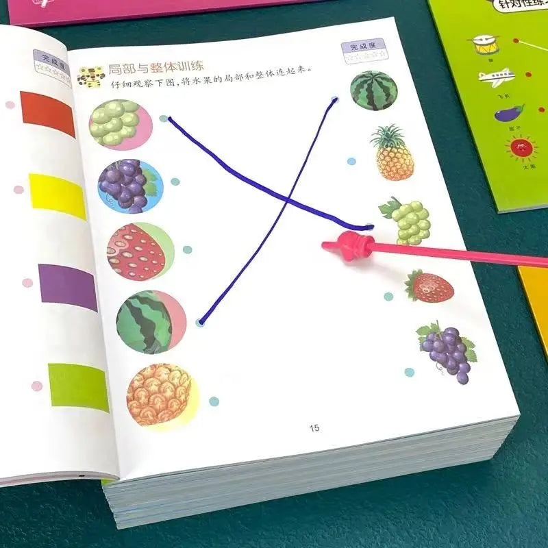 46 Pages Match Connect Logic Workbook Preschool Kindergarten Activity