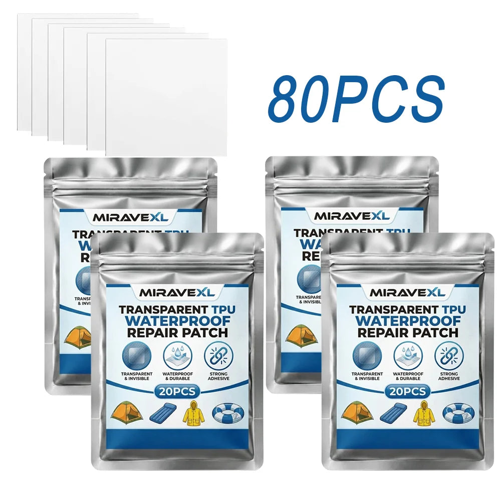 MIRAVEXL Clear TPU Waterproof Repair Patches 10/20 Pack
