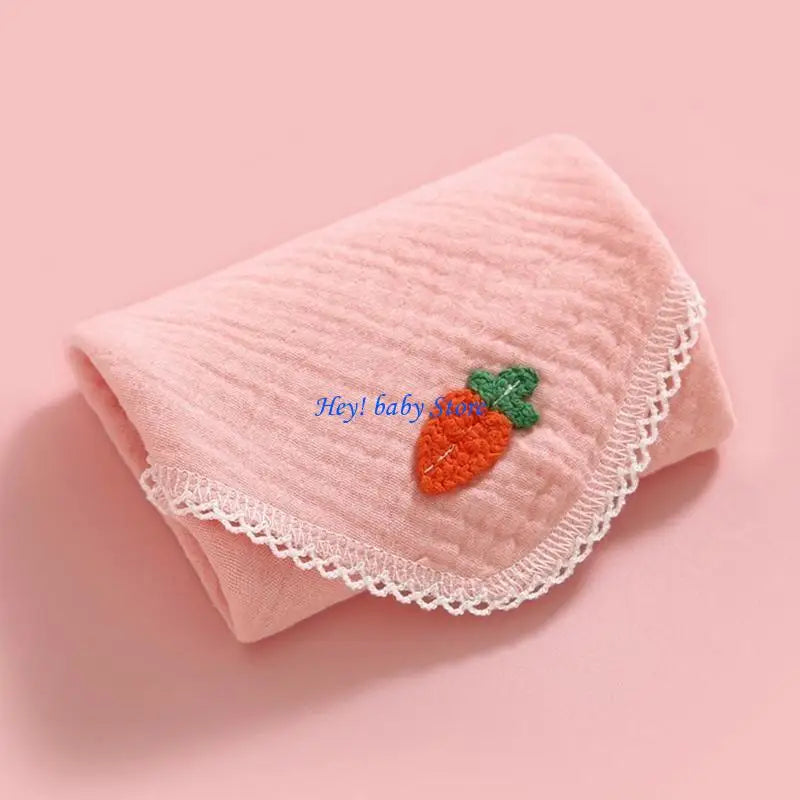Muslin Baby Burp Cloths | Soft Wash Cloth & Infant Bib