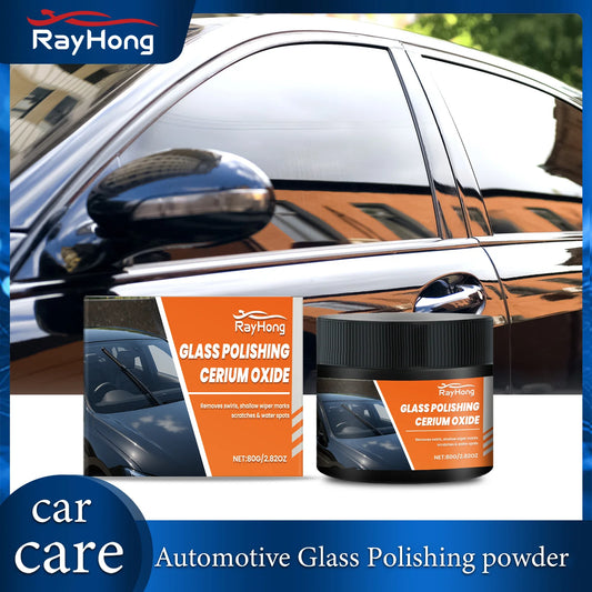 Rayhong Car Glass Polishing Powder – Oil Film & Scratch Remover Glass Polishing Powder Peaceful Pleasures Health and Wellness