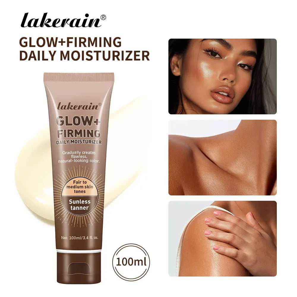 Self Tanning Lotion Gradual Sunless Tanning Non-sticky Easily Absorbed Improve Skin Elasticity Firmness Self-tanning Lotion Peaceful Pleasures Health and Wellness 100ml