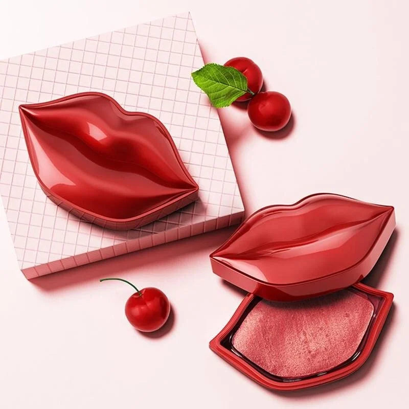BIOAQUA Cherry Gollagen Hydrating Lip Mask Moisturizing Nourishing Anti-Drying Lightening 20pcs Peaceful Pleasures Health and Wellness
