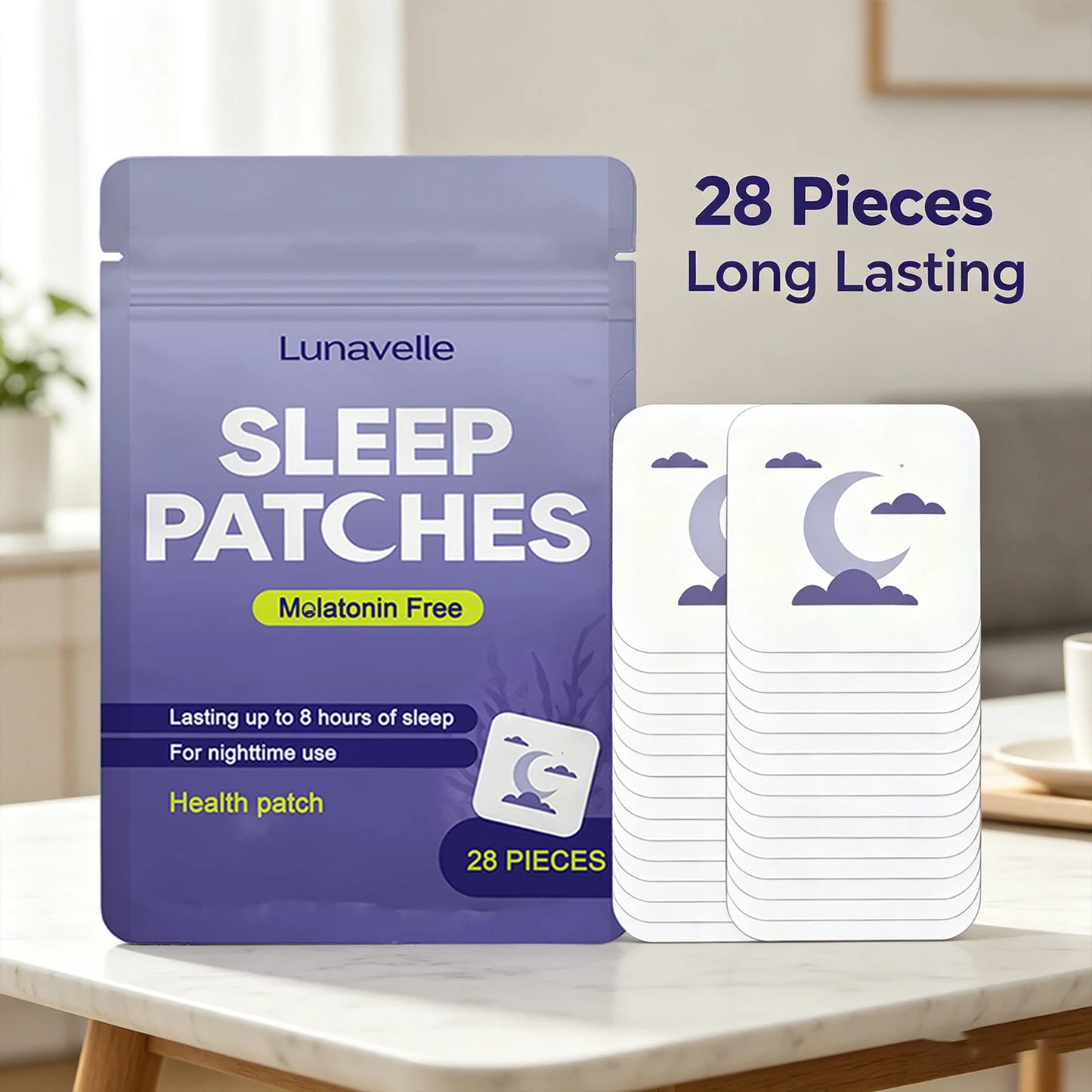 Natural Sleep Aid Patches | Melatonin-Free 8Hr Sleep Support Sleep Aid Patch Peaceful Pleasures Health and Wellness